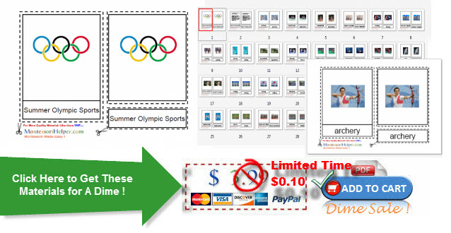 Montessori Olympic Games Materials for Ages 3-9 from Montessori Helper Montessori Olympic Games Materials for Ages 3-9 from Montessori Helper