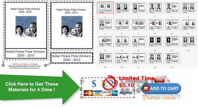 Nobel Peace Prize WInners 2000-2010 from Montessori Helper Nobel Peace Prize WInners 2000-2010 from Montessori Helper