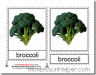 Montessori Materials, Vegetable Cards, Age 3 to 6
