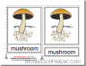Parts of a Mushroom, Montessori Materials Cards, Age 3 to 6