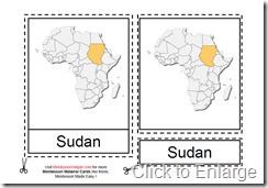 Montessori African Countries, Age 3 to 6 Full Size