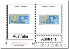 Montessori Oceanic Currencies Age 3 to 6 Full Size