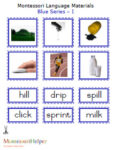 Montessori Language Materials Blue "I", Age 3 to 6.pdf