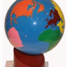 Montessori Lessons, The Continent Globe, Age 3 to 6