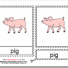 Montesori Material Cards, Parts of the Pig, Age 3 to 6