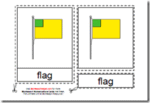 Montessori 3 Part Cards, Parts of a Flag, Age 3 to 6
